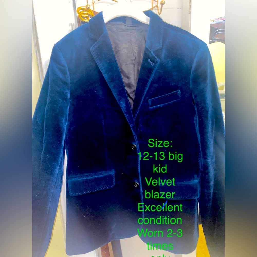 Velvet Blazer Big Kid